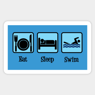 Eat Sleep Swim Sticker